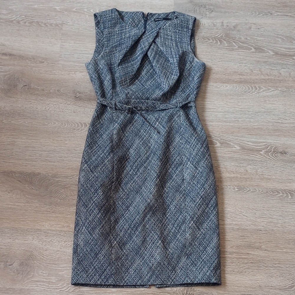 Karen Millen Textured Gray Midi Dress
